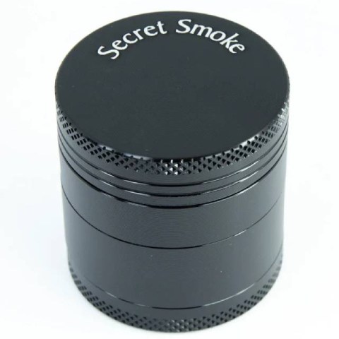Secret Smoke Aluminium Grinder 4 Parts 40mm Black